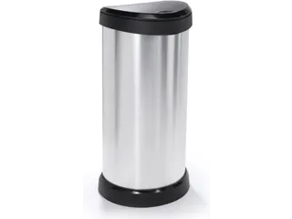 Push Bin Decobin 40 Liter Prullenbak 40 Liter Metallic - 1