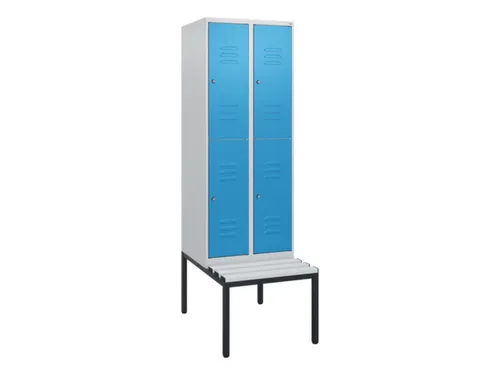 Dubbeldekse dekenkist,HxBxD 1950x600x815mm,2x2vak.,vak B 300mm