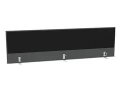 opzetpaneel bureau aanbouw achter MS-donkergrijs BN8033-zwart 2000mm