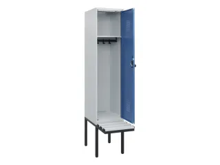 locker met bank,HxBxD 1950x400x815mm,1vak,vak B 400mm,draaigrendel - 1