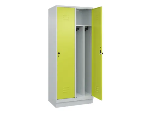 locker voor scheiding van kleding,HxBxD 1950x800x500mm,2vak