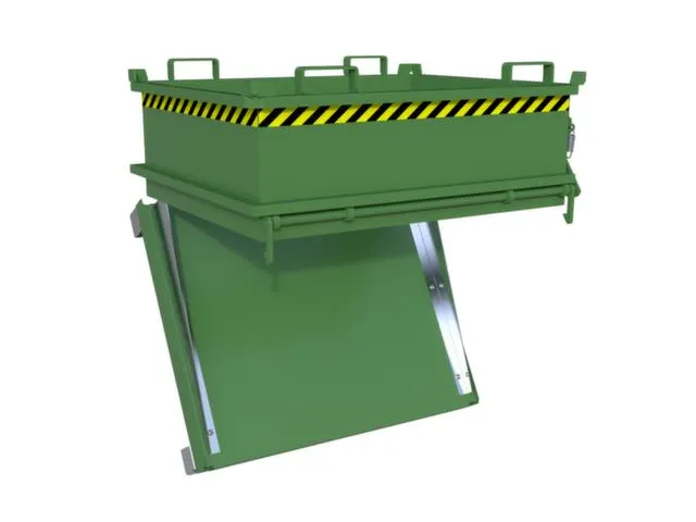 mini-bodemklepcontainer,HxLxB 625x1000x1200mm,0,37m³,inrijbeugel,staa