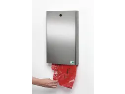 Hondenpoepzakje Wand/Paal 430x 265x 60mm Staal Roestvrij Staal