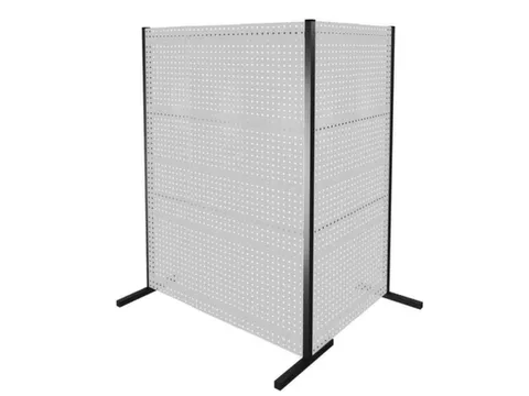 scheidingswand van geperforeerde plaat,dubbel veld 90°,totale B 2500m