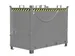 klapbodemcontainer,HxLxB 1445x1040x1845mm,2m³,hijsogen,vorksloffen