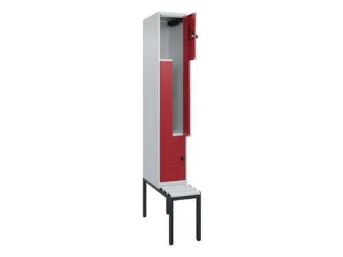 Z-garderobekast,HxBxD 2120x300x815mm,2vak,vak B 300mm,draaigrendel