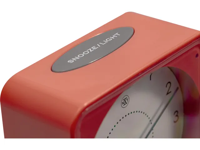 Alarmklok nXt Nathan 7.3x7.3x3.3cm oranje