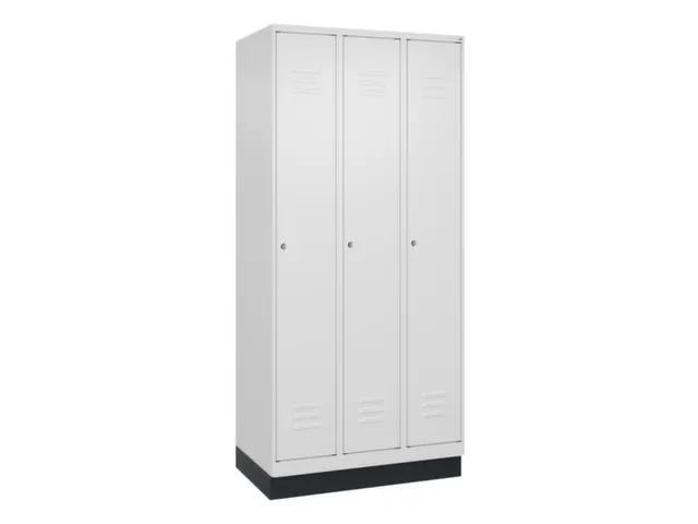 locker,HxBxD 1950x900x500mm,3vak,vak B 300mm,cil.-slot,sokkel