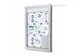 Outdoor mededelingenbord 9x A4 met logopaneel LED verlicht