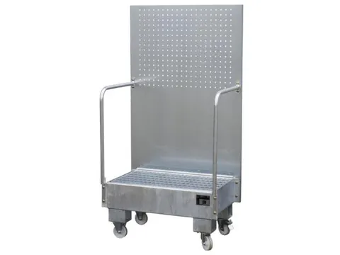 verrijdbare opvangbak,v. 2x60l vat,opvangvol. 60l,HxBxD 1685x890x570mm