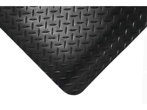 werkplek-vloerbedekking,mat,HxLxB 14x900x600mm,zelfblussend,PVC,geribd