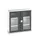 vitrinekast 1000x1050x350mm 2xStalen bodem romp RAL7035 front RAL7016