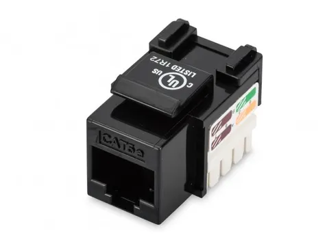 Module Keystone CAT 5e non blindé RJ45 vers LSA Noir