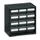 ESD-assortimentskast,HxBxD 290x310x180mm,12lade(n),laden zwart