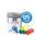 Klei Creall supersoft rood/blauw/groen/geel/wit assorti