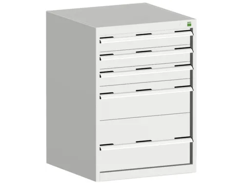 ladekast HxBxD 900x650x525mm 5laden romp RAL7035 front RAL7035