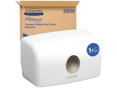 Handdoekdispenser Aquarius voor i-vouw mini wit 6956