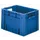 Euronorm Stapelkrat 270x400x300mm 23.3l Wanden/Bodem Gesloten Blauw