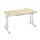 Klaptafel Vrijstaand 160x80 Cm Onderstel Aluminium Esdoorn