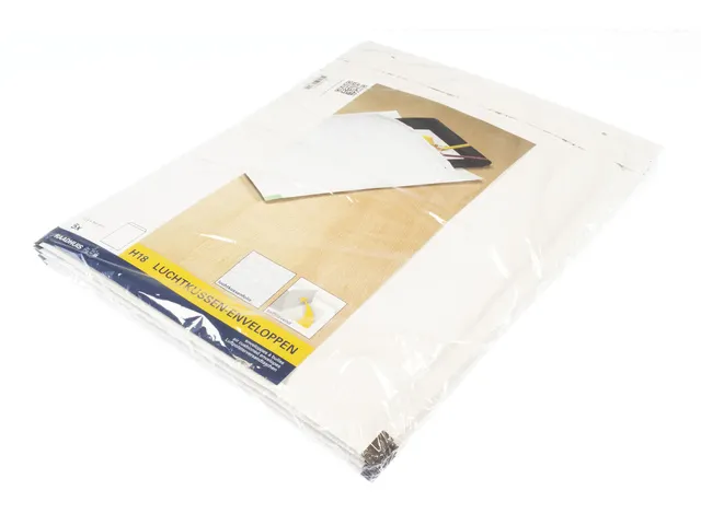 Luchtkussenenvelop Raadhuis 270x360mm H18 wit plakstrip krimp a 5 stuk
