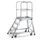 Bordestrap Aluminium Bordes Hxbxd 960x600x800mm 4treden Aluminium