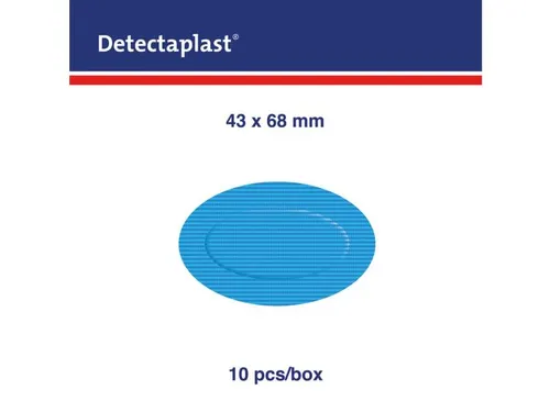 Detectaplast 9301 hydrogelpleister waterafstotend blauw 43x68mm 10 st.