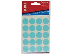 Apli Ronde Etiketten Ø19mm Blauw