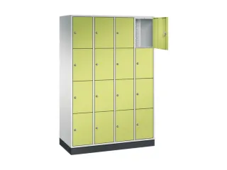 lockerkast,RAL 7035/RDS1108060,HxBxD 1950x1220x500mm,4x4vakken - 1