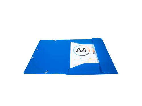 Elastomap A4 Assorti 3 Kleppen Polypropyleen 4/10de Ondoorschijnend