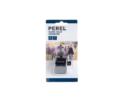 Personenteller Perel met cijfers 0 tot 9999 zilver