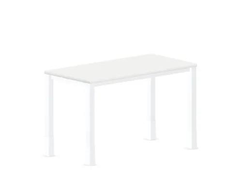 In hoogte verstelbaar bureau,HxBxD 720-840x1200x600mm,Bl-wit
