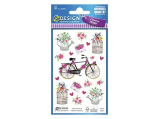 Papieretiket Z-design Creative pakje a 2 vel bloemen - 2