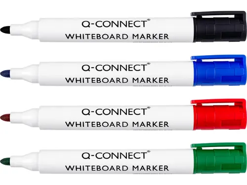 Whiteboardmarker, In Geassorteerde Kleuren, Doosje Van 4 Stuks