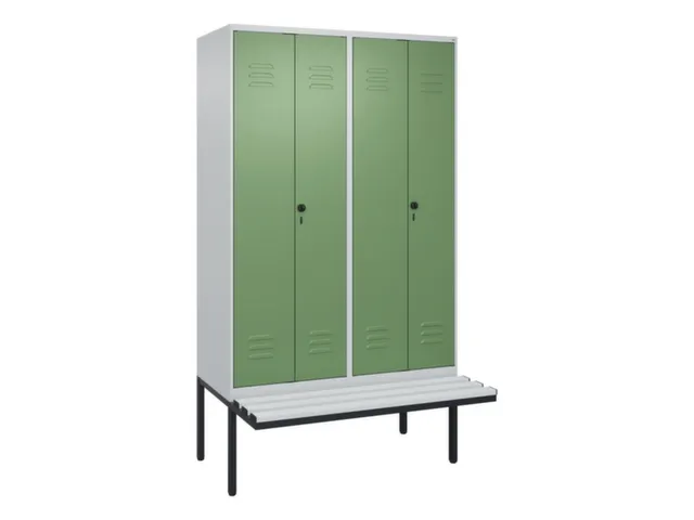 locker voor scheiding van kleding,HxBxD 2120x1200x815mm,4vak