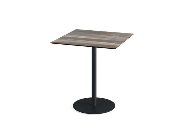 bistrotafel,HxBxD 730x700x700mm,rechthoekig,schotelvoet zwart