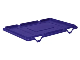 Stolpdeksel Voor Euronorm Draaistapelbak 600x400mm Blauw - 1