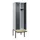 locker met bank,HxBxD 2120x600x815mm,2vak,vak B 300mm,cilinderslot