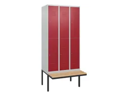 Dubbeldekse dekenkist,HxBxD 2120x900x815mm,3x2vak.,vak B 300mm