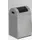 Afvalverzamelaar Zelfblussend 43 Liter 660X320X320Mm Klemring Grijs
