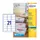 Adresetiket Avery J8160-10 63.5x38.1mm Inkjet Wit 210 Stuks