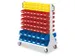 Rayonnage Mobile Hxlxp 1230X1000X500Mm Double Face 152Bacs À Bec
