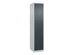 lockerkast,HxBxD 1850x400x500mm,1x3vakken,vak B 400mm,cil.-slot