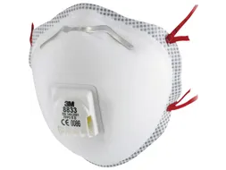 3M 8833 stofmasker FFP3 R D met uitademventiel