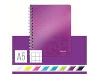 WOW notebook A5 PP ruit paars