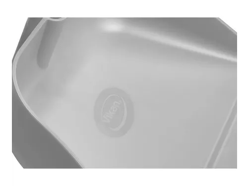 Vikan Hygiene stofblik met rechtopstaande aluminium steel 75cm Grijs