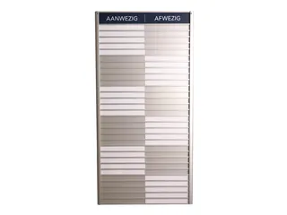 Menoor In-Uit bord 30 namen Aluminium Aanwezig/Afwezig Donkerblauw - 1