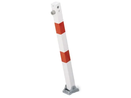Afzetpaal Vierkant 70x70mm Omlegbaar Driekantslot Platte Kop