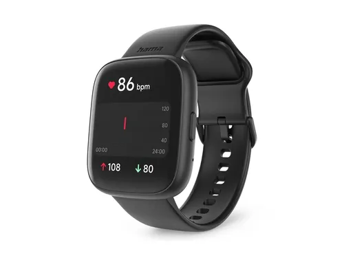 Smartwatch Hama 4000 telefoonfunctie slaapanalyse waterdicht zwart