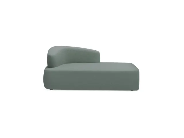 Poefmodule Rocada Volga-H 184x68x92cm zijleuning grijs
