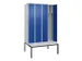 locker voor scheiding van kleding,HxBxD 2120x1200x815mm,4vak